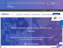 Tablet Screenshot of maileva.com